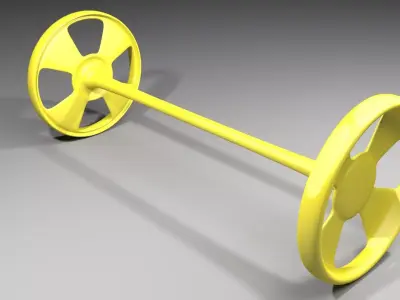 Plastic Wheel 3 3D model