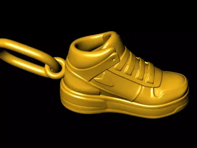 Shoe Sneaker pendant charms - one inch pendant 3D print model
