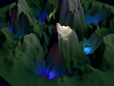 Sci-fi valley 3D model