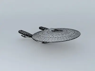 Star Trek Starship Enterprise NCC-1701-D Free 3D model