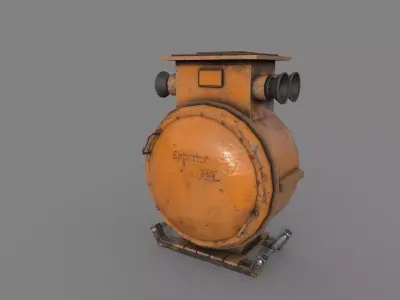 Industrial Electrical Equipment PBR Low-poly 3D model