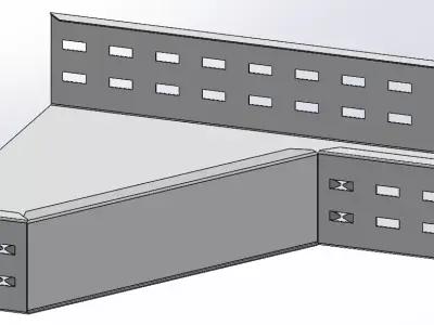 CABLE TRAY Full CAD design 3D model