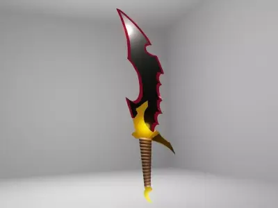 Solo-Leveling - Knight Slayer - Dagger Low-poly 3D model
