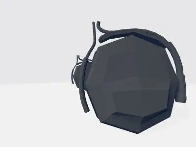 Audio Headset Low-poly 3D model