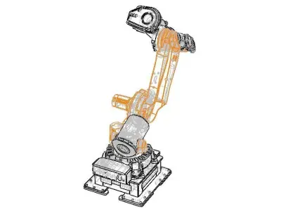 ABB IRB 6640 Robot 3D model
