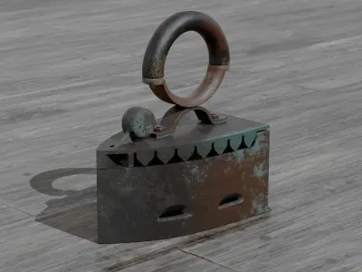 Antique iron 3D model