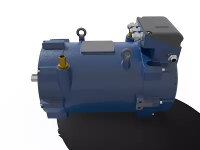 33kW Eletric Motor Free 3D model
