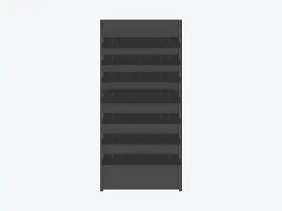 Shelving - Pharmacy - Integral - Double Sided Low-poly 3D model