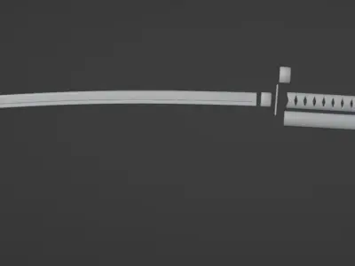 Byakuyas sword from Bleach anime 3D model