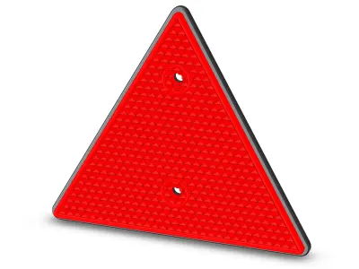 Retroreflector a triangle FP-401B cataphote Free 3D model