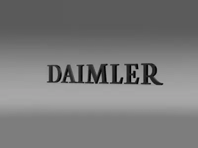daimler logo 3D model by Sergey