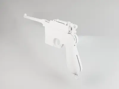 Mauser C96 - German WW2 Gun 3D model