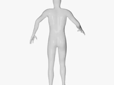 Rigged Male and Female Mannequin 02 3D model