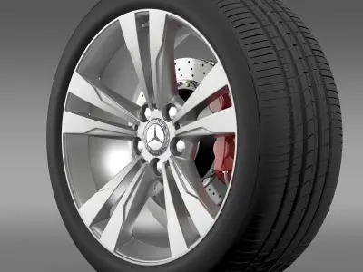 Mercedes Benz S 350 wheel 3D model