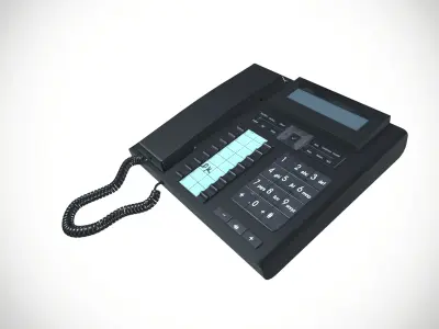 Telephone Low-poly 3D model purchase