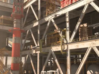 OilRig 3D model