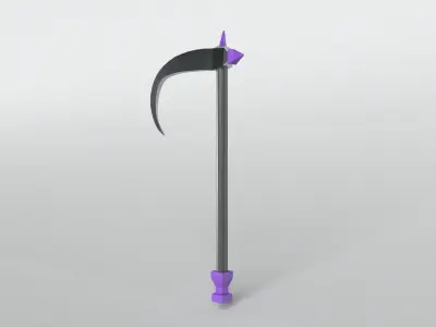 Lowpoly Sickle 004 Free low-poly 3D model