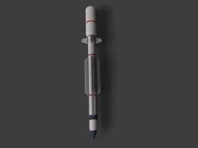 SM-3 Missile  Low-poly 3D model