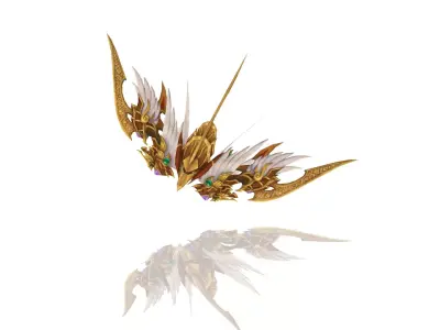 Gryffin Bow Low-poly 3D model