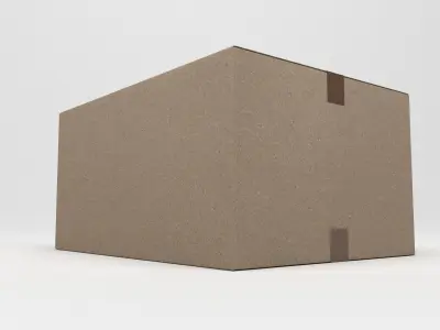 Cardboard box 3D model buy