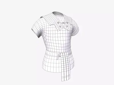 Ancient Armor LoricaHamata 3D Model Game Ready PBR Low Poly Low-poly 3D model