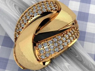 Bracelet  v ring  3D print model