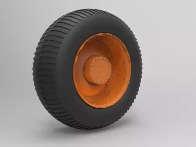 Wheel from Overland train 3D model