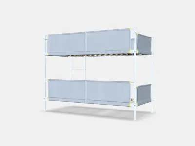 VITVAL Bunk bed frame Low-poly 3D model