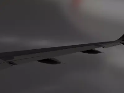 Airbus a320 cabin and cockpit 3D model