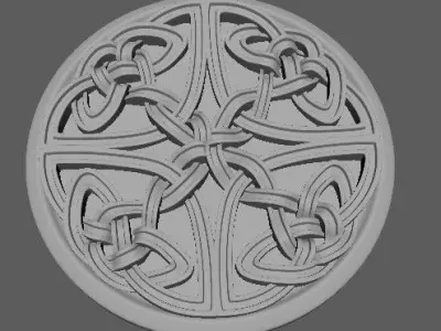 rosette celtic knot 3D model