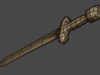 Low-Poly Spatha of Alexander the Great Low-poly 3D model
