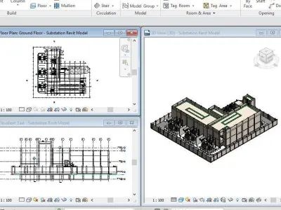 Substation Revit Model 2015  3D model