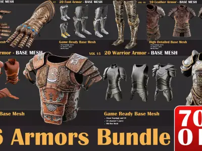86 Armor Base Mesh Bundles   3D model