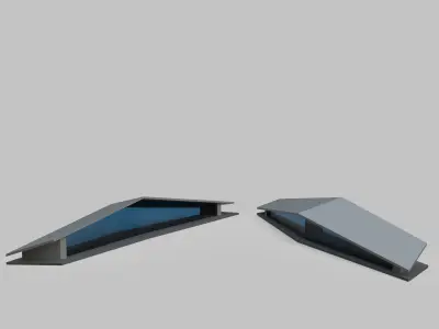 Sci-Fi Buildings Set 3D model