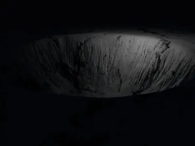 Snow crater Free 3D model