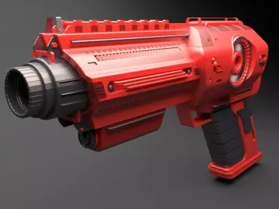 3D Blaster gun 3D print model