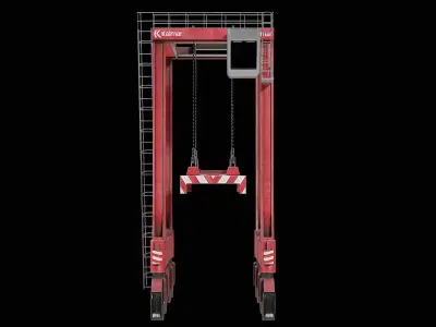 Port Mobile Crane - Straddle Carrier Gameready PBR Low-poly 3D model