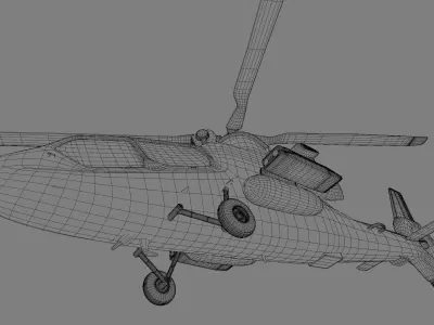 Kawasaki OH 1 Ninja Low-poly 3D model