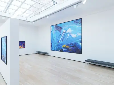 Art Museum Gallery Interior 4 3D model