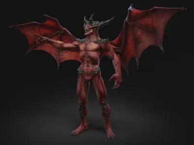 Devil Rigged 3D model