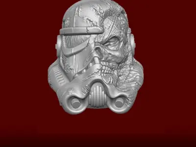 Zombie Troopers Collection fan art head for action figures 3D print model