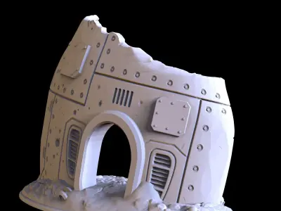 Terrain element 03 - PRINTABLE MODEL 3D print model