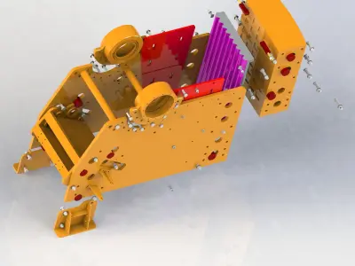 PE 1200x1600 JAW CRUSHER 3D model