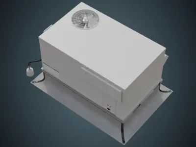 Rooftop AC Unit 6A Low-poly 3D model