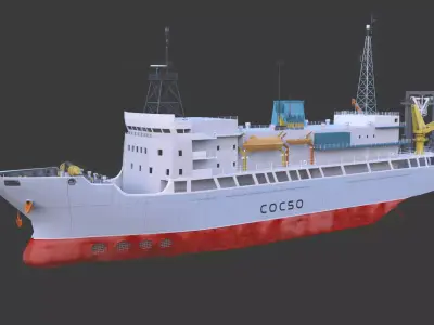 Dock Landing Ship  3D model