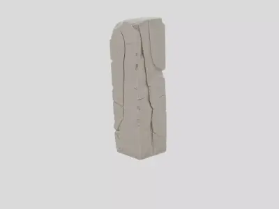 Abandoned Stone Pillar for 3D print 3D model