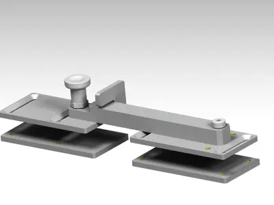 MXT3D-Locking System Industrial Doors 3D model