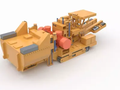 Collection of Mining and Tunneling Equipments 3D model