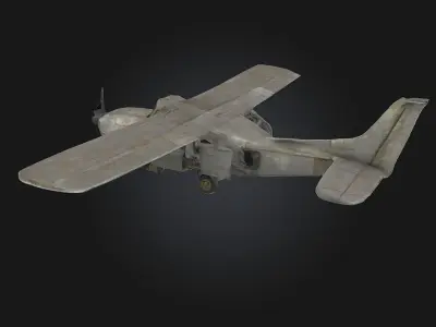 Rusty Skyhawk  Forgotten Wings of a Bygone Era 3D model