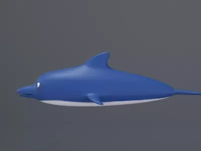  Dolphin 3D Model Low-poly 3D model